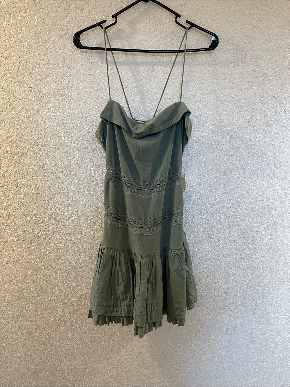 Free People Bliss Beauty Mini Dress Lily Pad - Picture 4 of 7